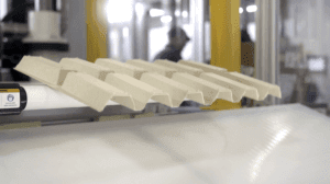 Tanbark molded fiber products