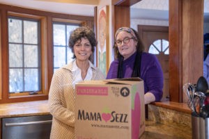 Meg Donahue, left, and Lisa Lorimer Donahue, of Brattleboro launched MamaSezz, a vegan, prepared meal delivery service, in 2017. Photo by Erica Houskeeper.
