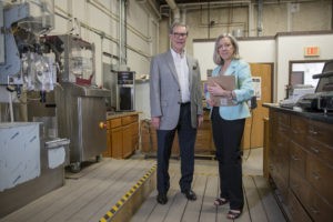Bob White and Pam Cowan have brought Pulmac into the information age, incorporating technologies that allowed mills to use data to operate more efficiently and produce stronger, lighter materials. Photo by Erica Houskeeper.